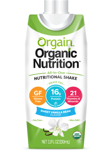 Orgain Organic Nutritional Shake, 11 oz Carton