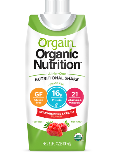 Orgain Organic Nutritional Shake, 11 oz Carton