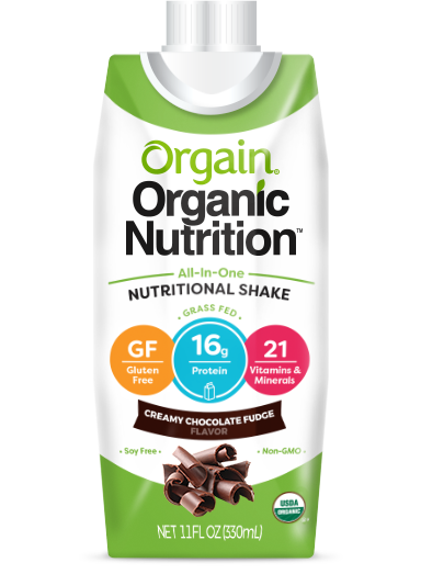 Orgain Organic Nutritional Shake, 11 oz Carton