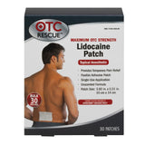 OTC RESCUE 4% Strength Lidocaine Pain Relief Patch