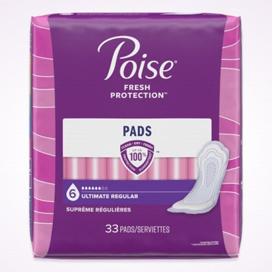 Poise Incontinence Pads, 6 Drops Ultimate Absorbency