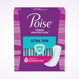 Poise Ultra Thin Pads, 5 Drops Maximum Absorbency, Long Length