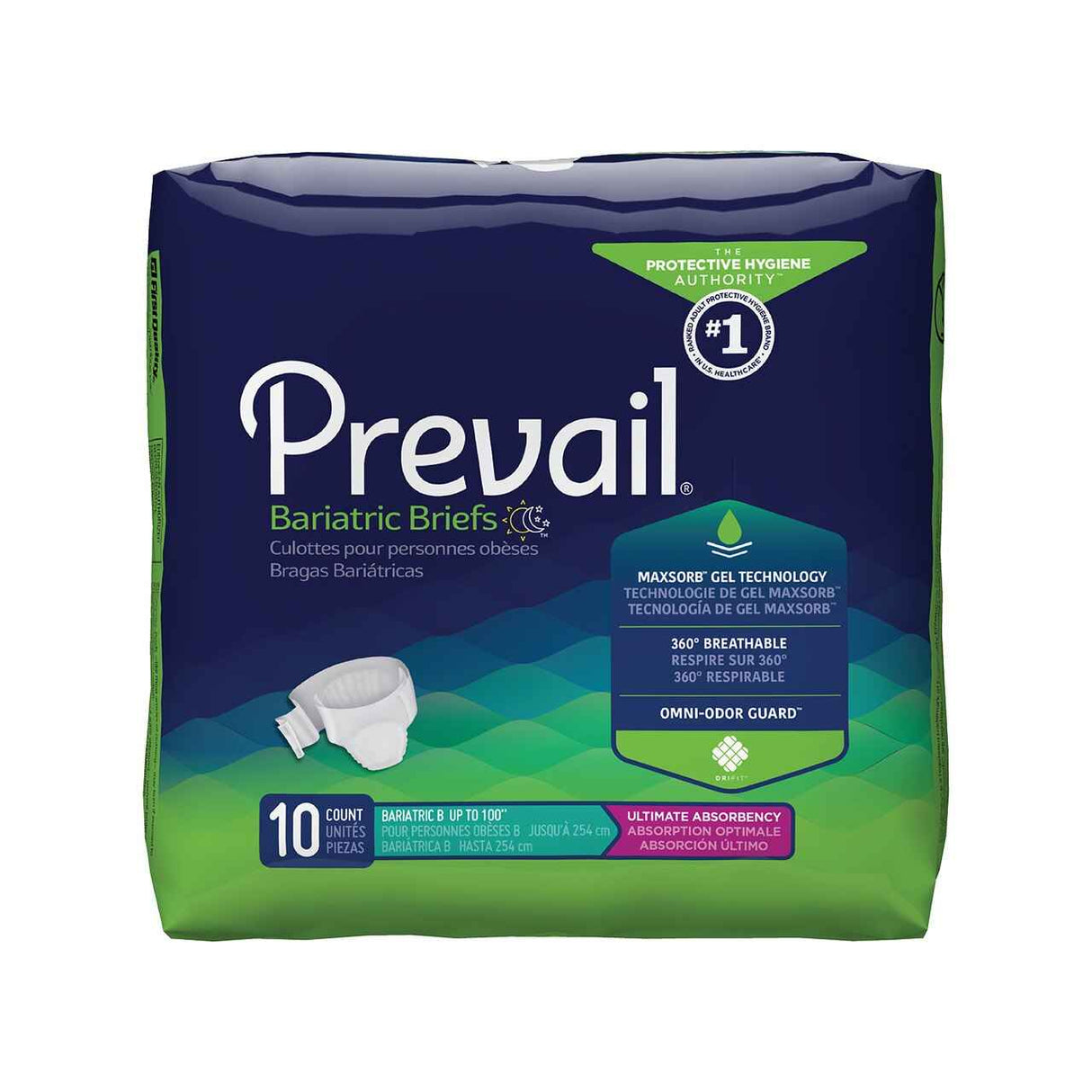 Prevail Bariatric Adult Briefs