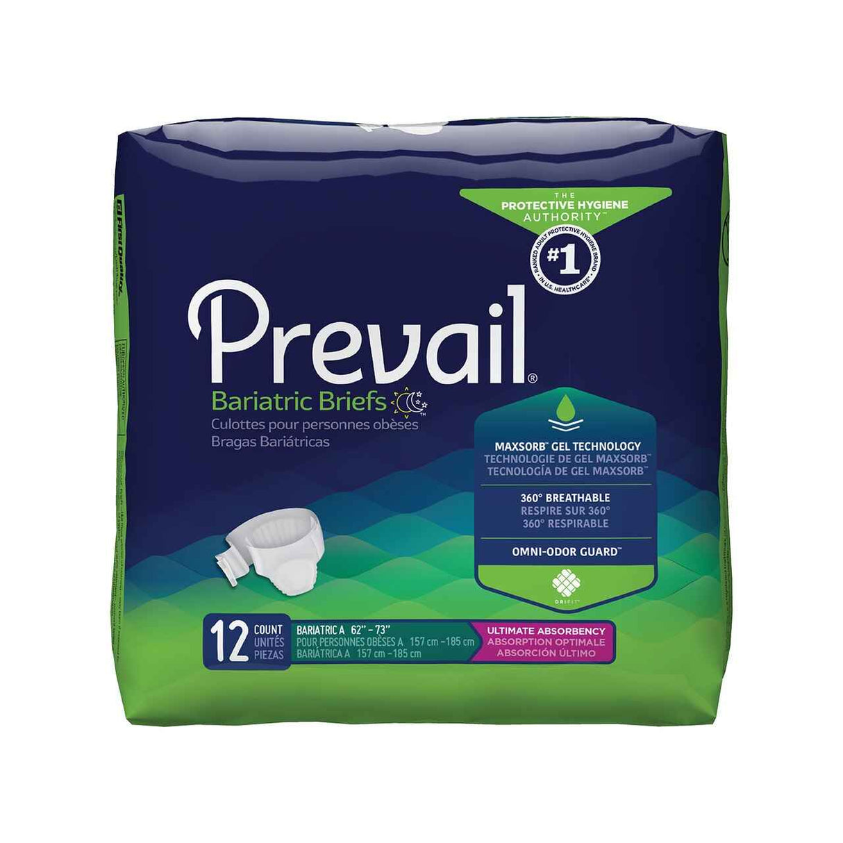 Prevail Bariatric Adult Briefs