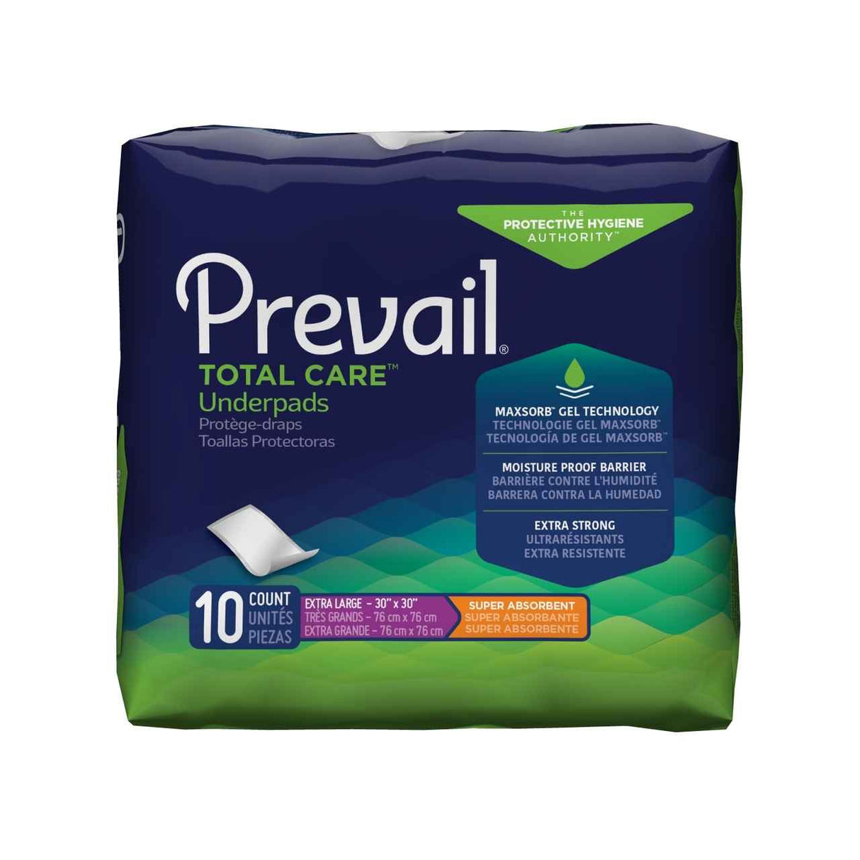 Prevail Total Care Disposable Underpads