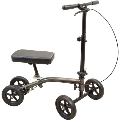 Roscoe E-Series Knee Scooter, Sterling Grey