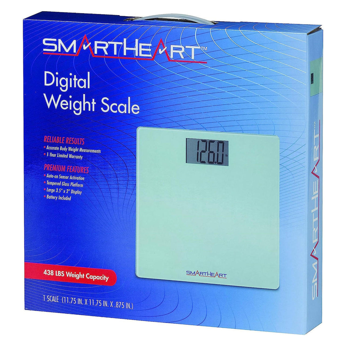 SmartHeart Digital Scale, 438 lbs