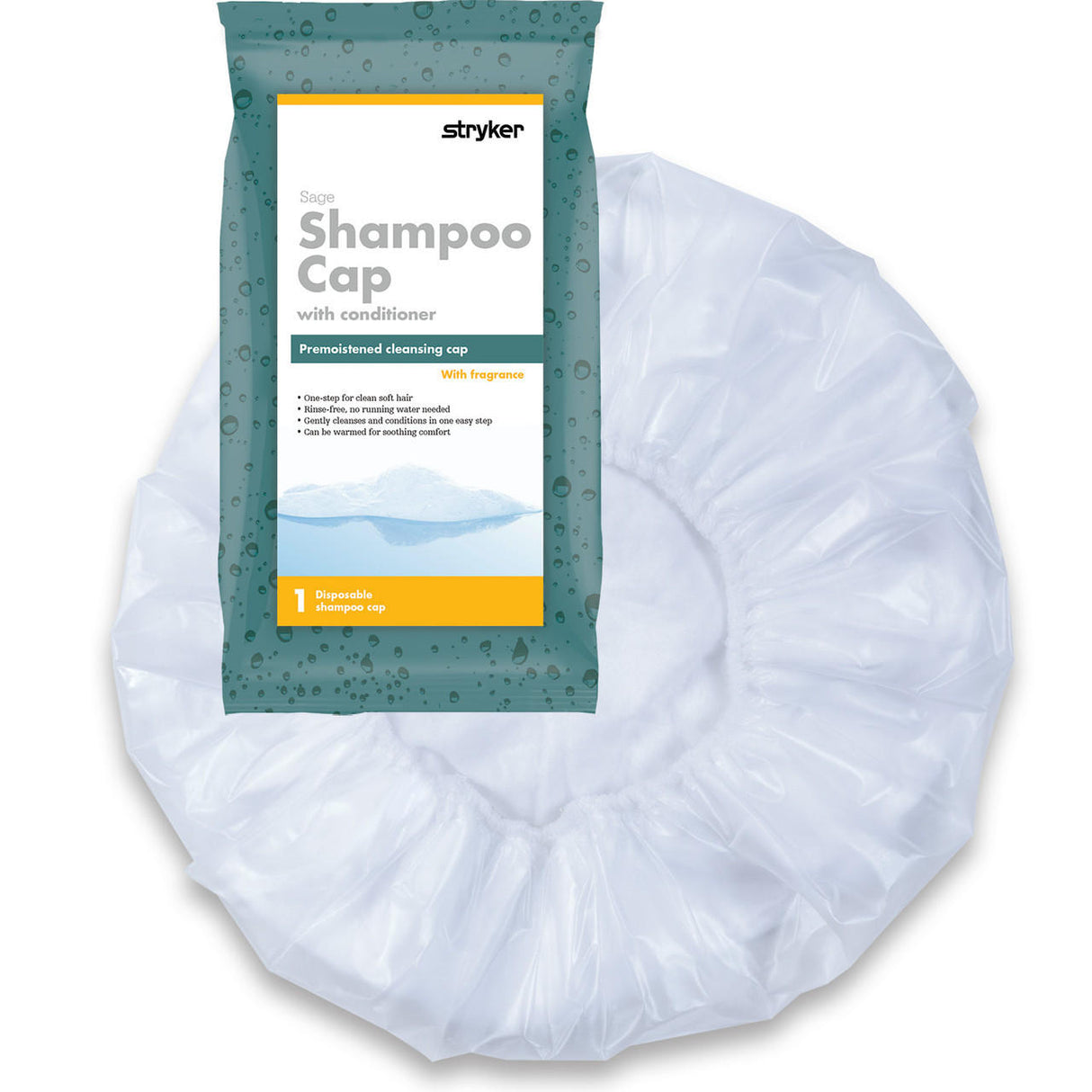 Stryker Sage Rinse-Free Shampoo Cap