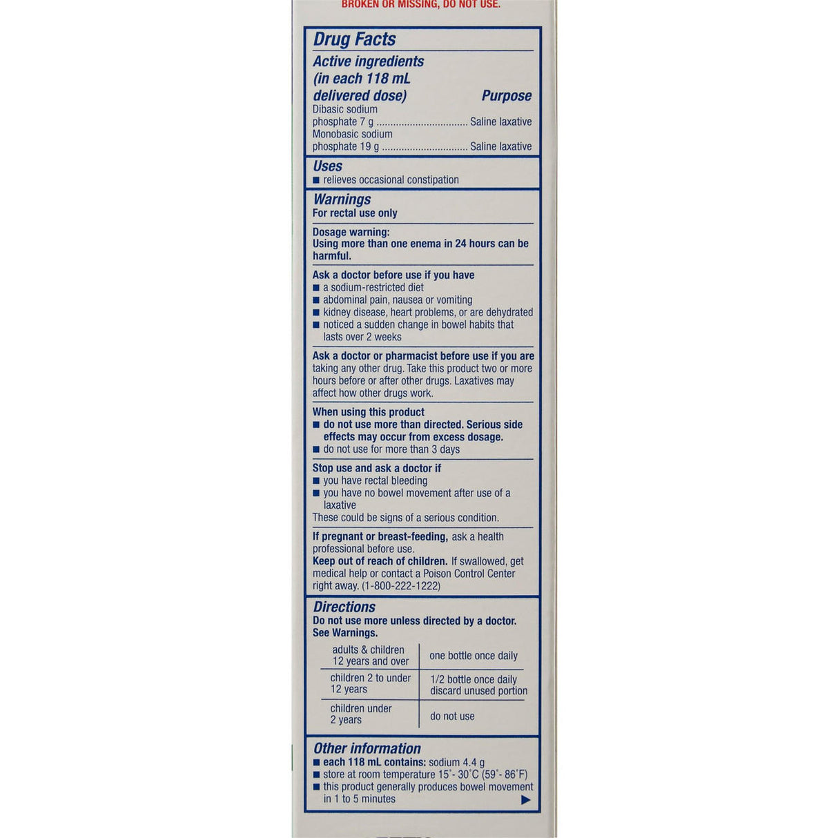 Sunmark Saline Enema