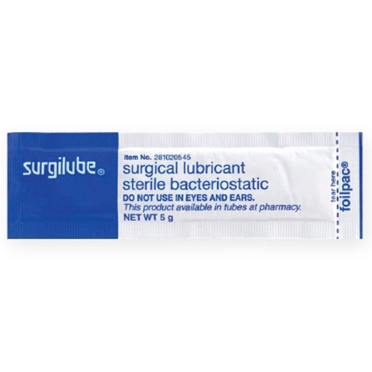 Surgilube Lubricating Jelly, 5 Gram Individual Packets