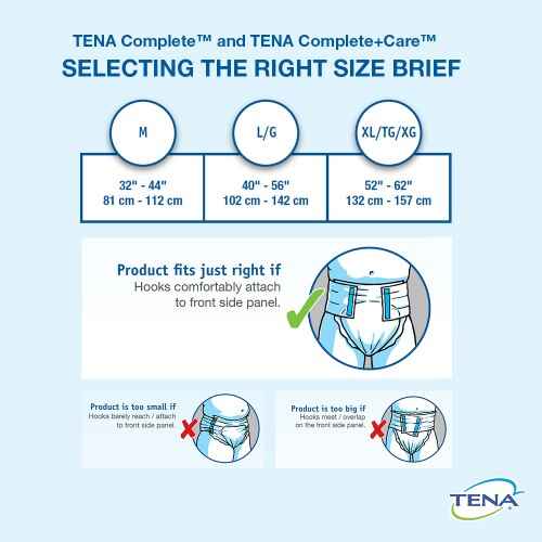 TENA Complete Care Adult Briefs, Plus