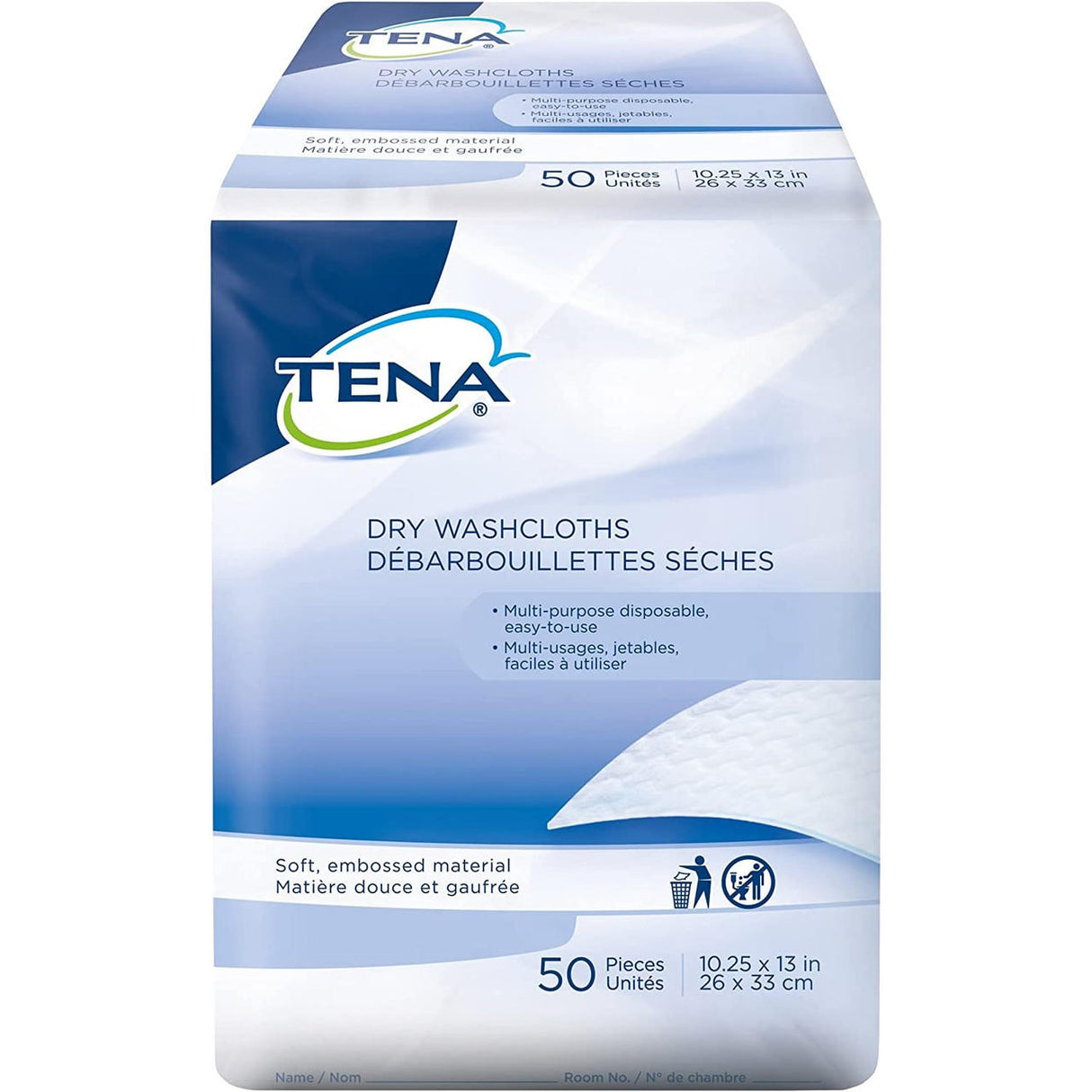 TENA Dry Washcloths