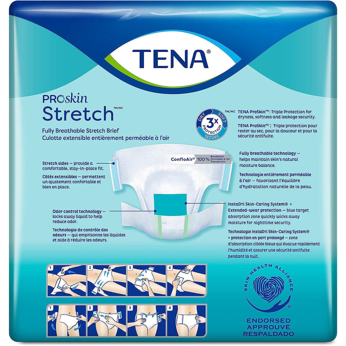 TENA ProSkin Stretch Super 3XL Bariatric Briefs