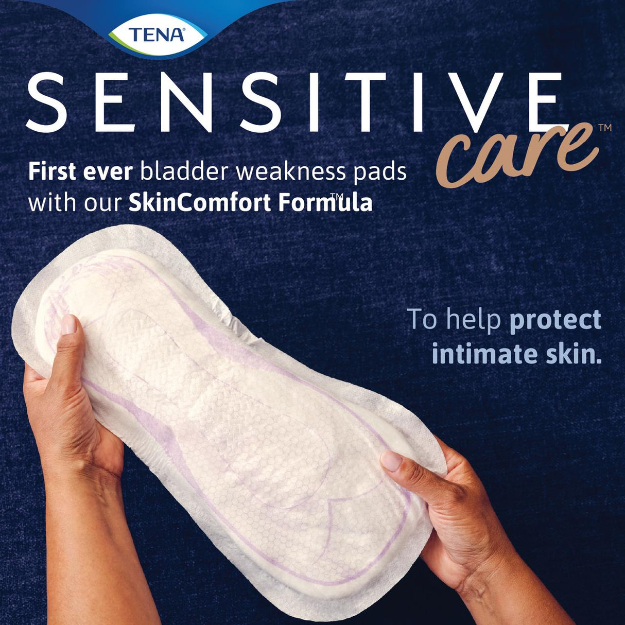 TENA Sensitive Care Extra Coverage Overnight Pads