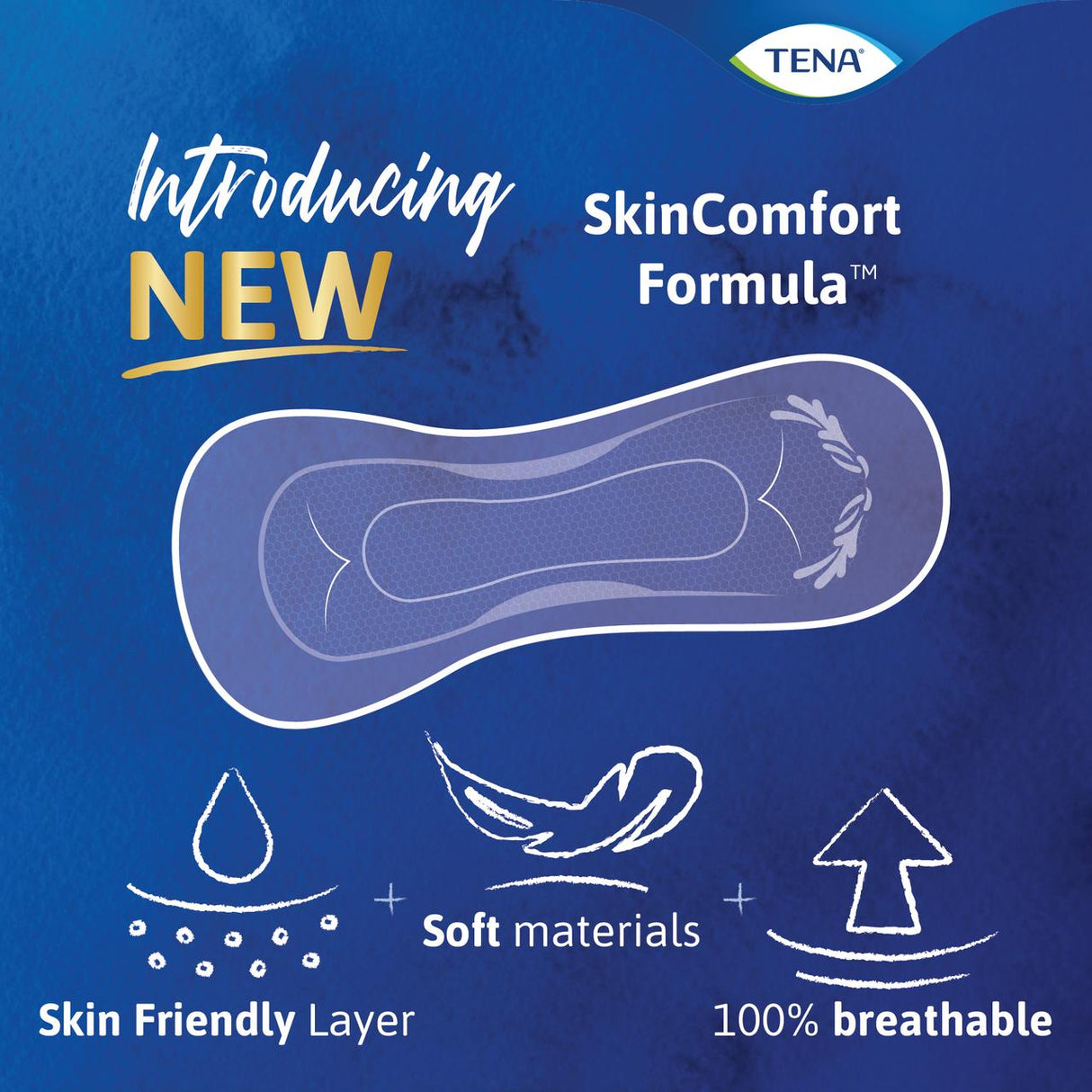 TENA Sensitive Care Extra Coverage Overnight Pads