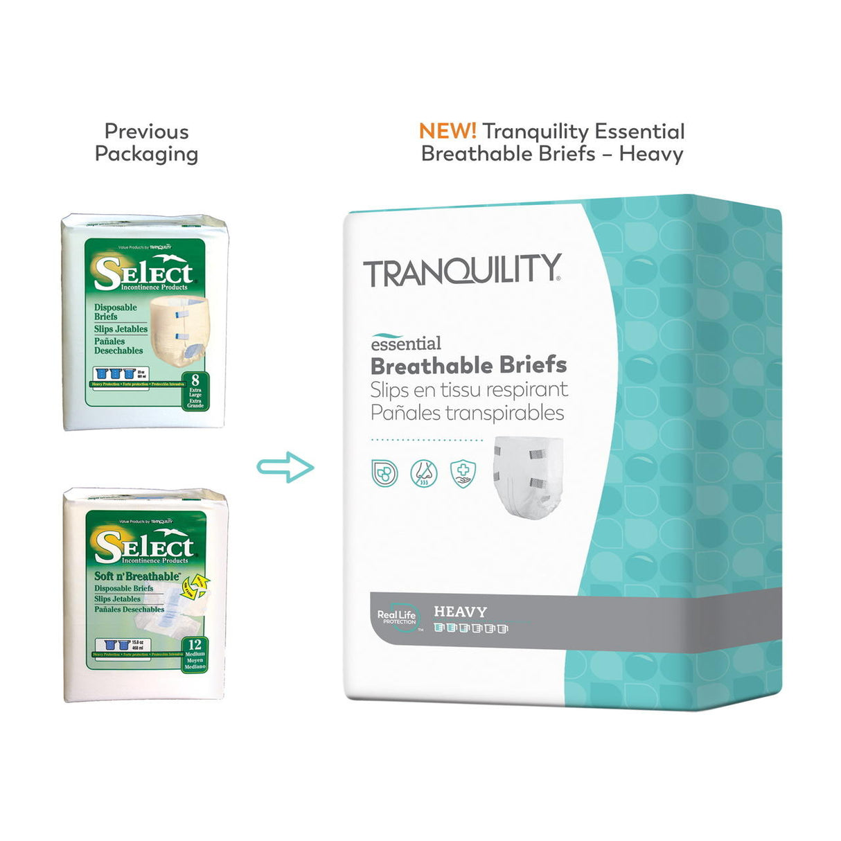 Tranquility Essential Breathable Briefs, Heavy